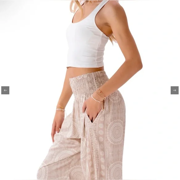 Lotus and Luna Harem Pants ~ Sahara - Picture 4 of 13